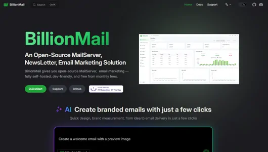 a Free MailServer, NewsLetter and Marketing tools