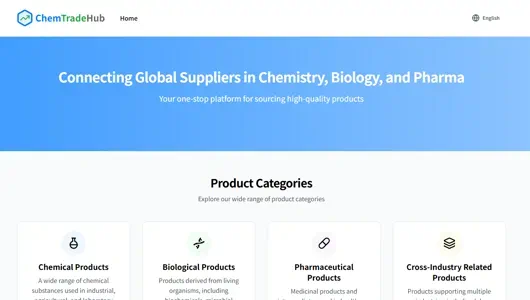 ChemTradeHub - Global Chemical Trading Platform for Reliable Chemical Supplies